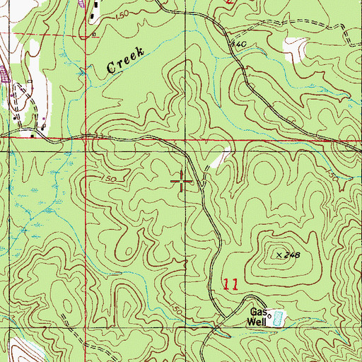 Topographic Map of East Chunchula School, AL