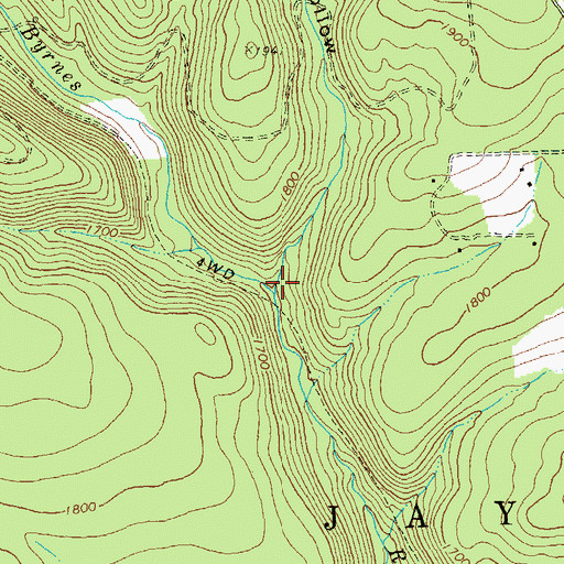 Topographic Map of Horseshoe Bend Hollow, PA