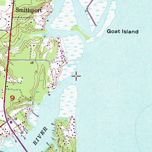 Topographic Map of East Fowl River, AL