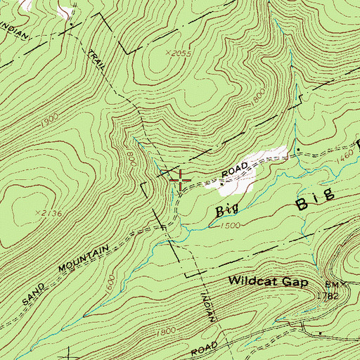 Topographic Map of Indian Trail, PA