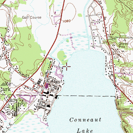 Topographic Map of Inlet Run, PA
