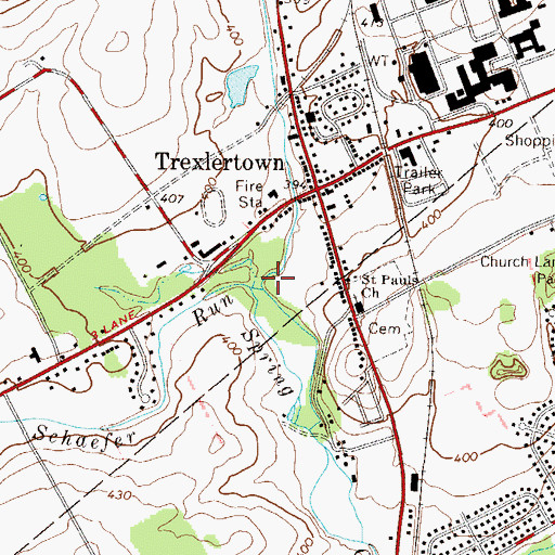 Topographic Map of Iron Run, PA