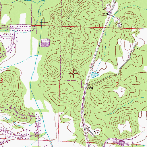 Topographic Map of Eastwood Middle School, AL