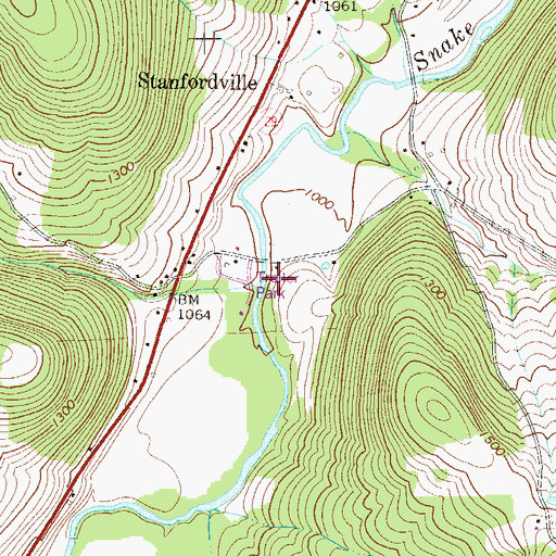 Topographic Map of Jones Creek, PA
