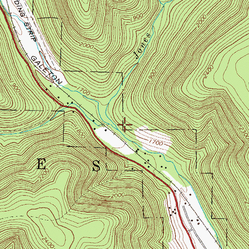 Topographic Map of Jones Run, PA
