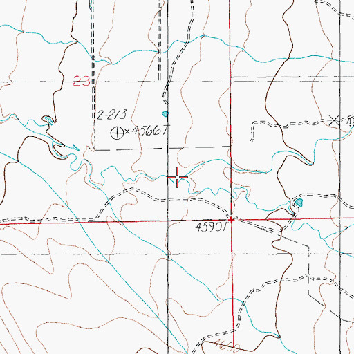 Topographic Map of Stanford Creek, AZ