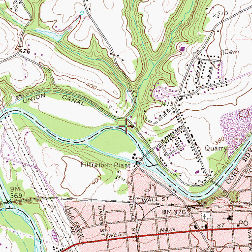 Topographic Map of Kellock Run, PA