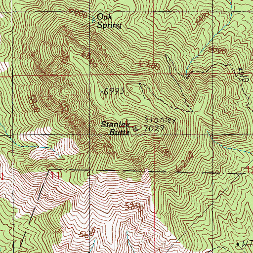 Topographic Map of Stanley Butte, AZ