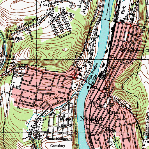 Topographic Map of Kerr School, PA