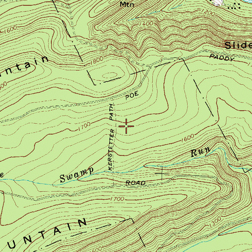 Topographic Map of Kerstetter Path, PA