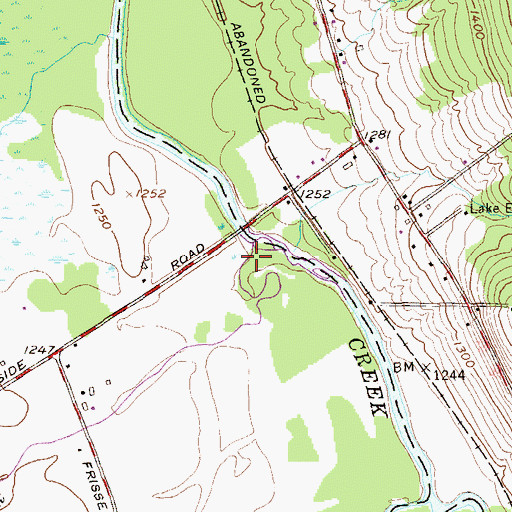 Topographic Map of Kiantone Creek, NY