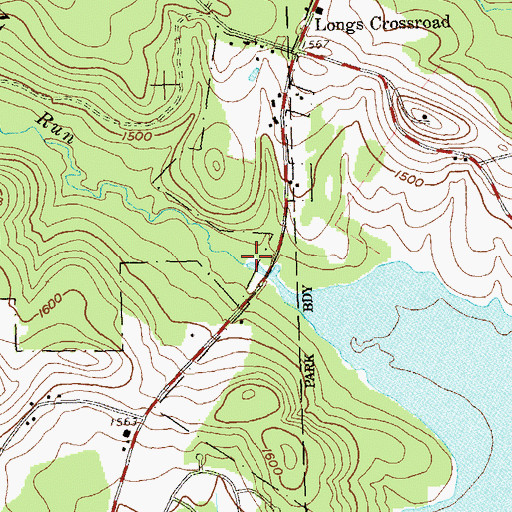 Topographic Map of Killbuck Run, PA
