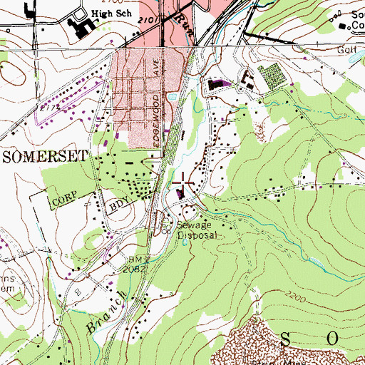 Topographic Map of Kimberly Run, PA