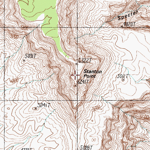 Topographic Map of Stanton Point, AZ