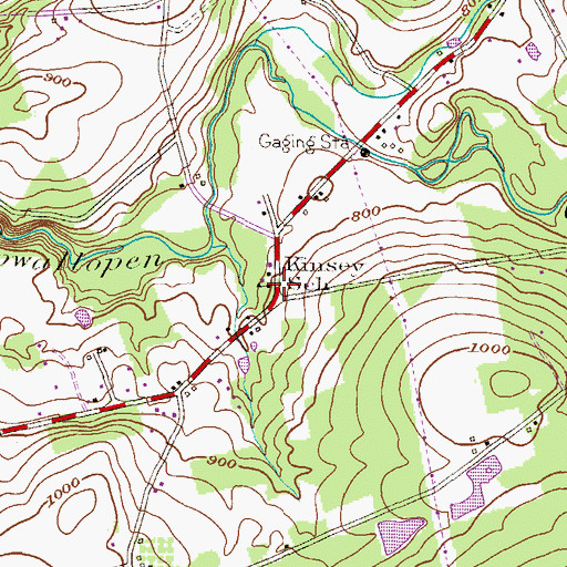 Topographic Map of Kinsey School, PA