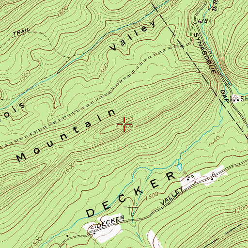 Topographic Map of Kohler Mountain, PA
