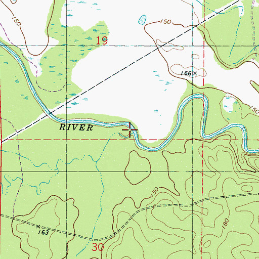 Topographic Map of Edmond Branch, AL
