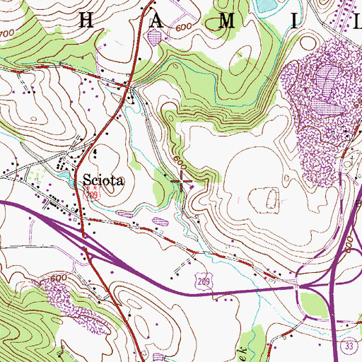 Topographic Map of Lake Creek, PA