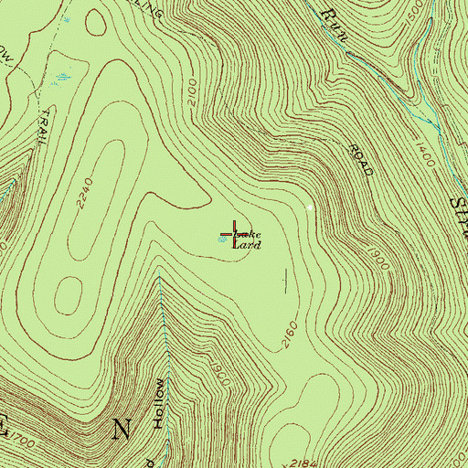 Topographic Map of Lake Lard, PA