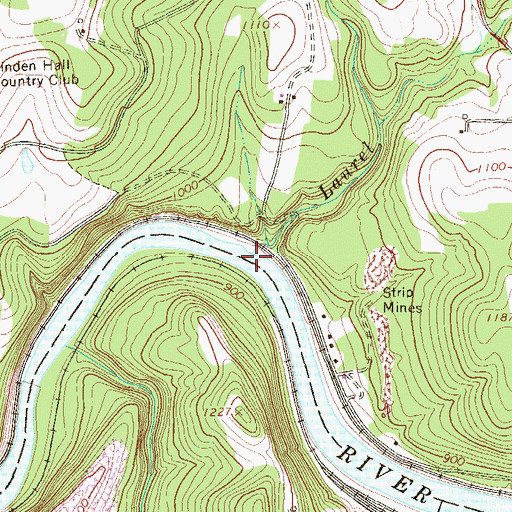 Topographic Map of Laurel Run, PA