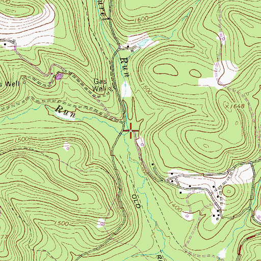 Topographic Map of Laurel Run, PA
