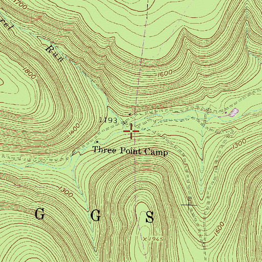 Topographic Map of Laurel Run, PA
