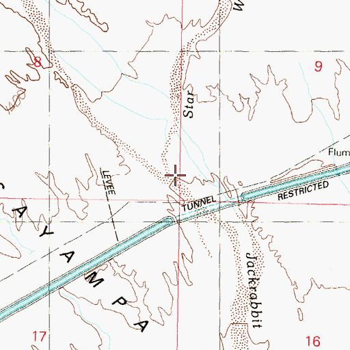 Topographic Map of Star Wash, AZ