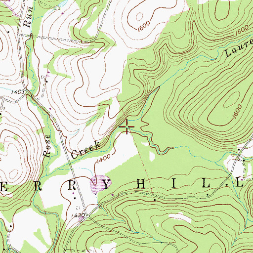 Topographic Map of Laurel Run, PA