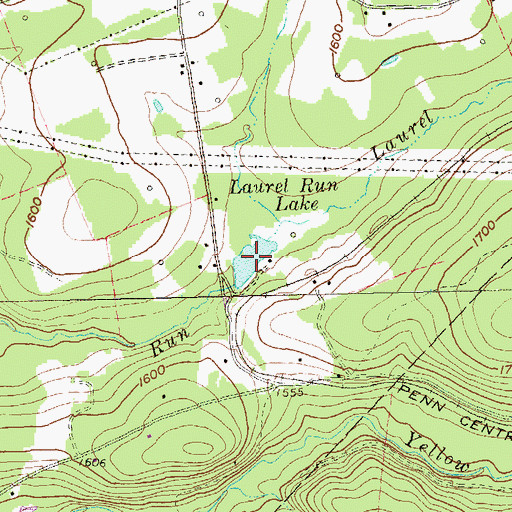 Topographic Map of Laurel Run Lake, PA