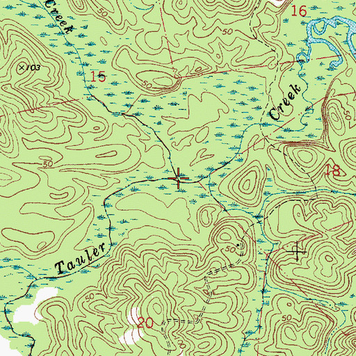 Topographic Map of Elias Creek, AL