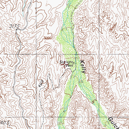 Topographic Map of Starlight Well, AZ
