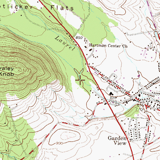 Topographic Map of Lingle Creek, PA