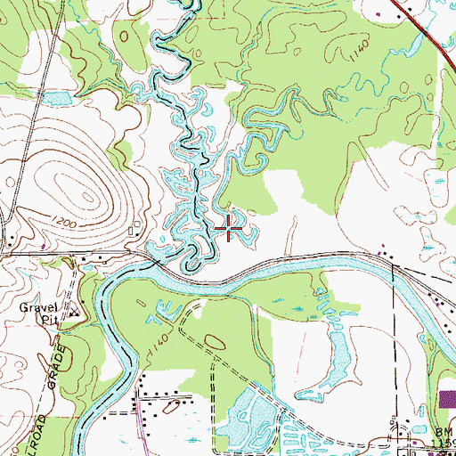Topographic Map of Little Conneauttee Creek, PA