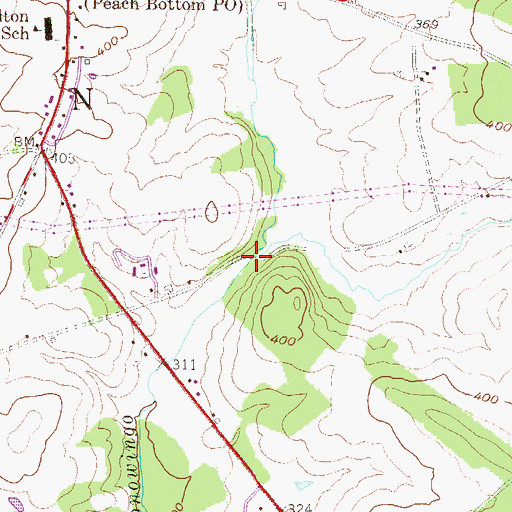 Topographic Map of Little Conowingo Creek, PA