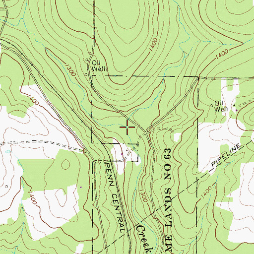 Topographic Map of Little Deer Creek, PA