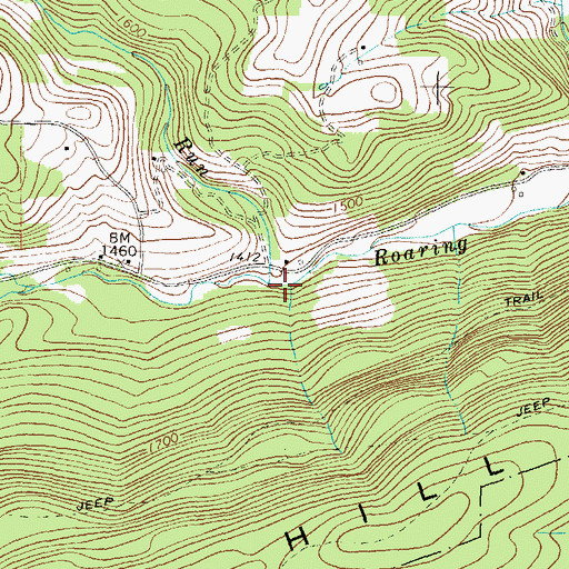 Topographic Map of Little Elk Run, PA