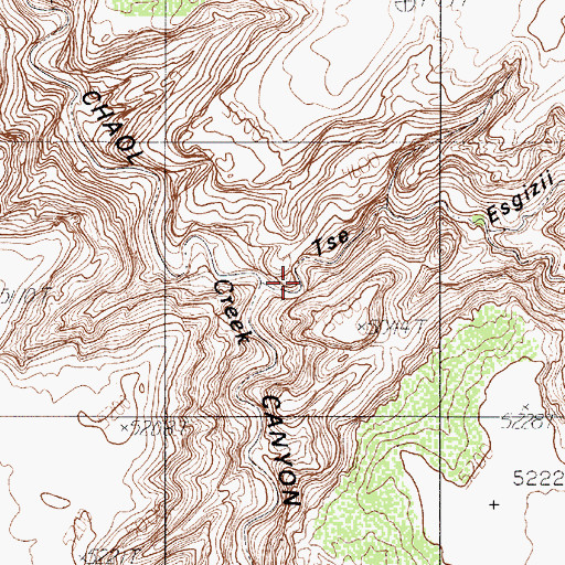 Topographic Map of Starting Water Wash, AZ