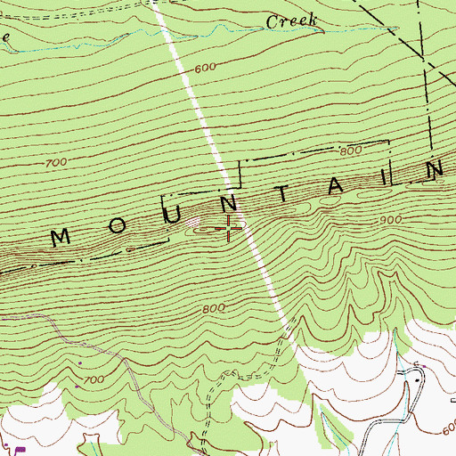 Topographic Map of Little Mountain, PA