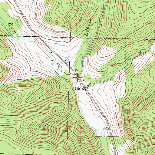 Topographic Map of Little Phoenix Run, PA