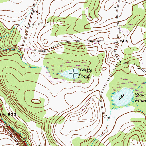 Topographic Map of Little Pond, PA