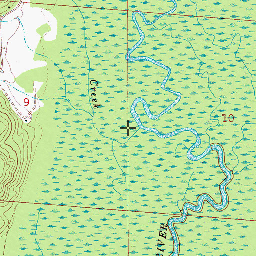 Topographic Map of Elrod Creek, AL