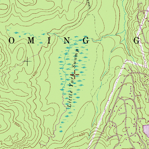 Topographic Map of Little York Swamp, PA