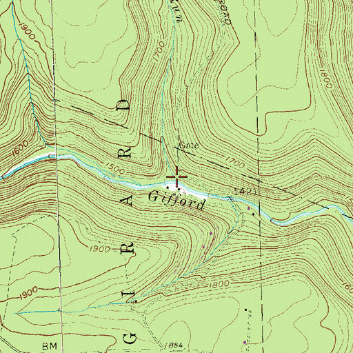Topographic Map of Lost Run, PA