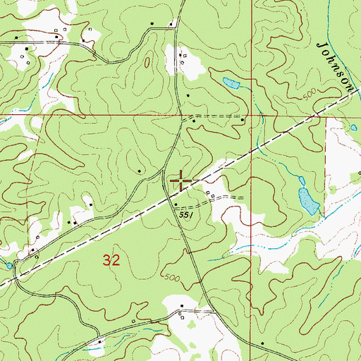 Topographic Map of Enterprise School, AL