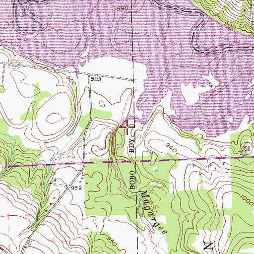 Topographic Map of Magargee Run, PA