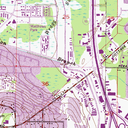 Topographic Map of Eslava Creek, AL