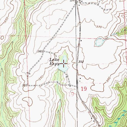 Topographic Map of Lake Espy, AL