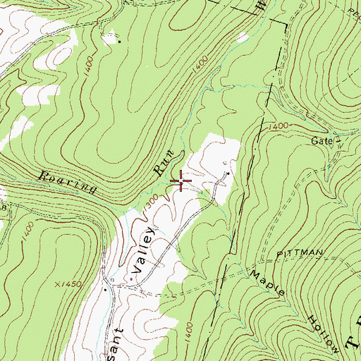 Topographic Map of Maple Hollow, PA