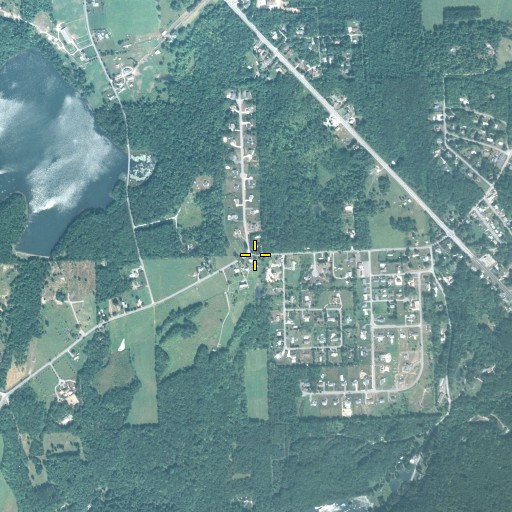 Aerial/Satellite Image of Maple Lake, PA