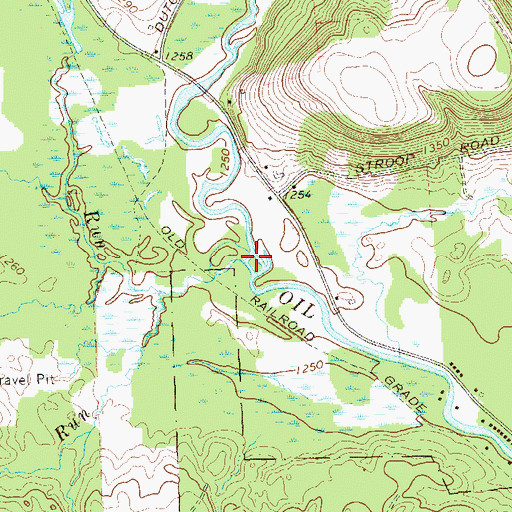Topographic Map of Marsh Run, PA